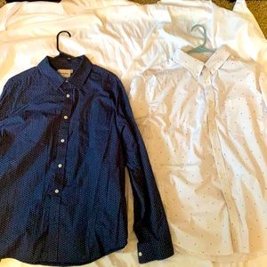 2 Goodfellow Long Sleeve Button Down Shirts